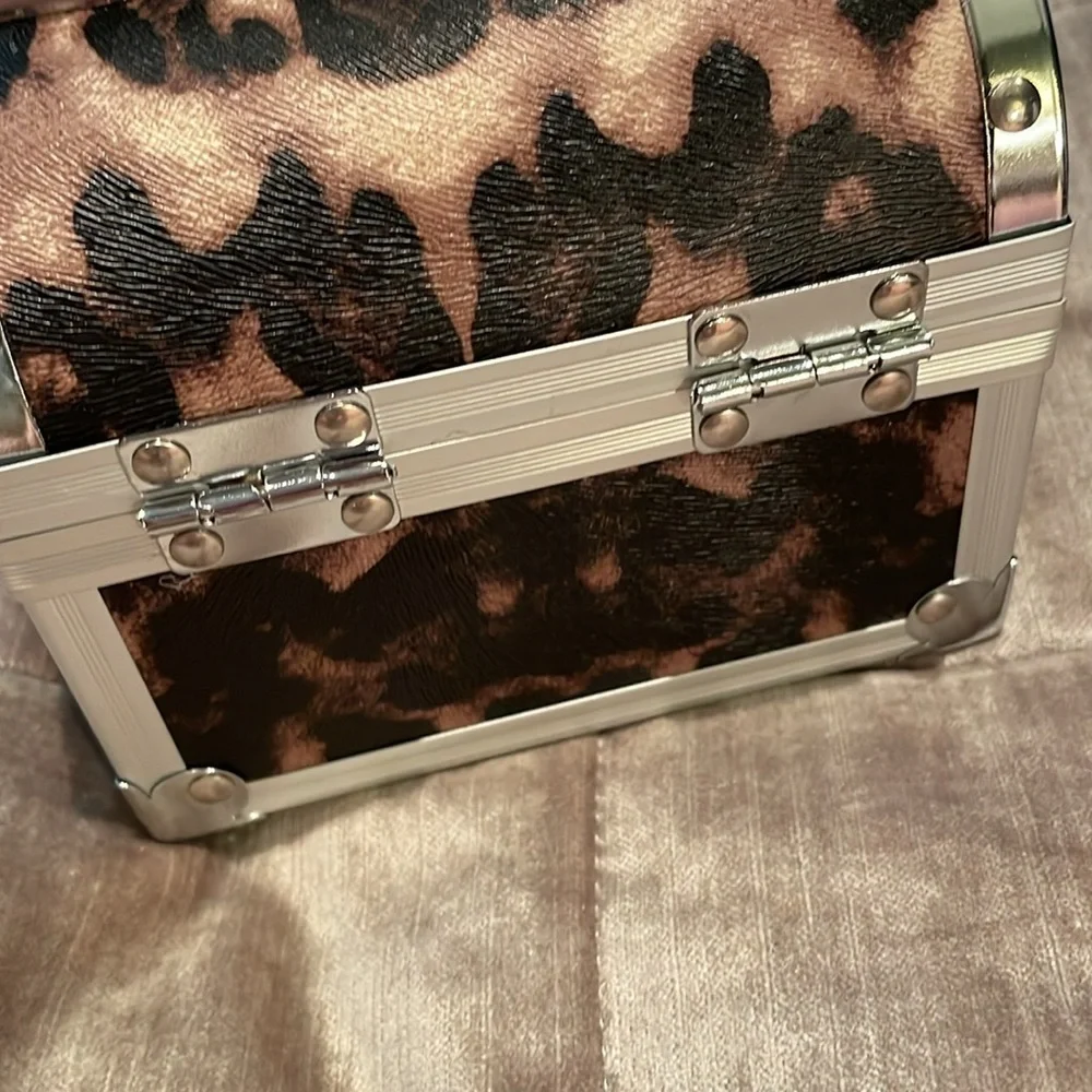Mini Leopard Print Purse Jewelry Box